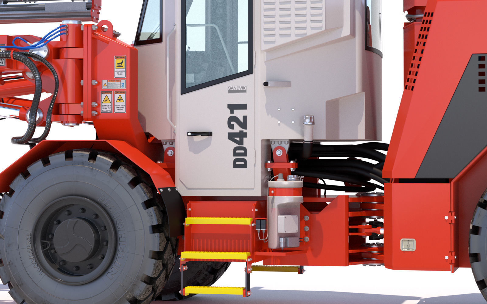 Two-Boom Drill Rig DD421 3D model_12