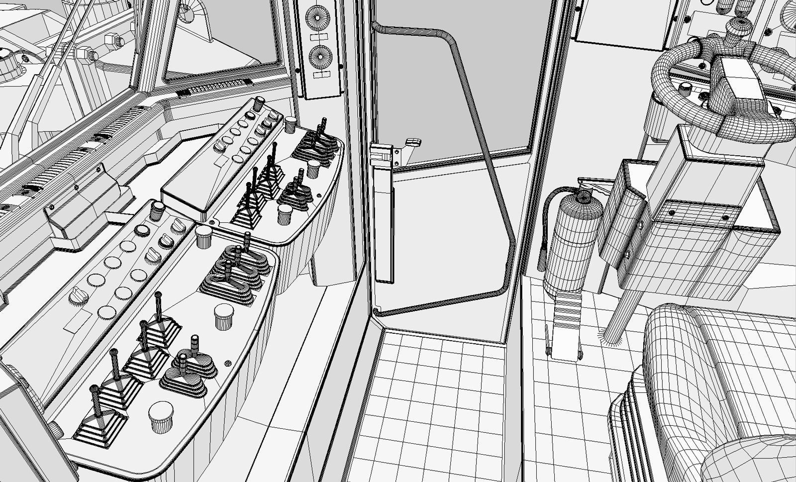 Two-Boom Drill Rig DD421 3D model_24