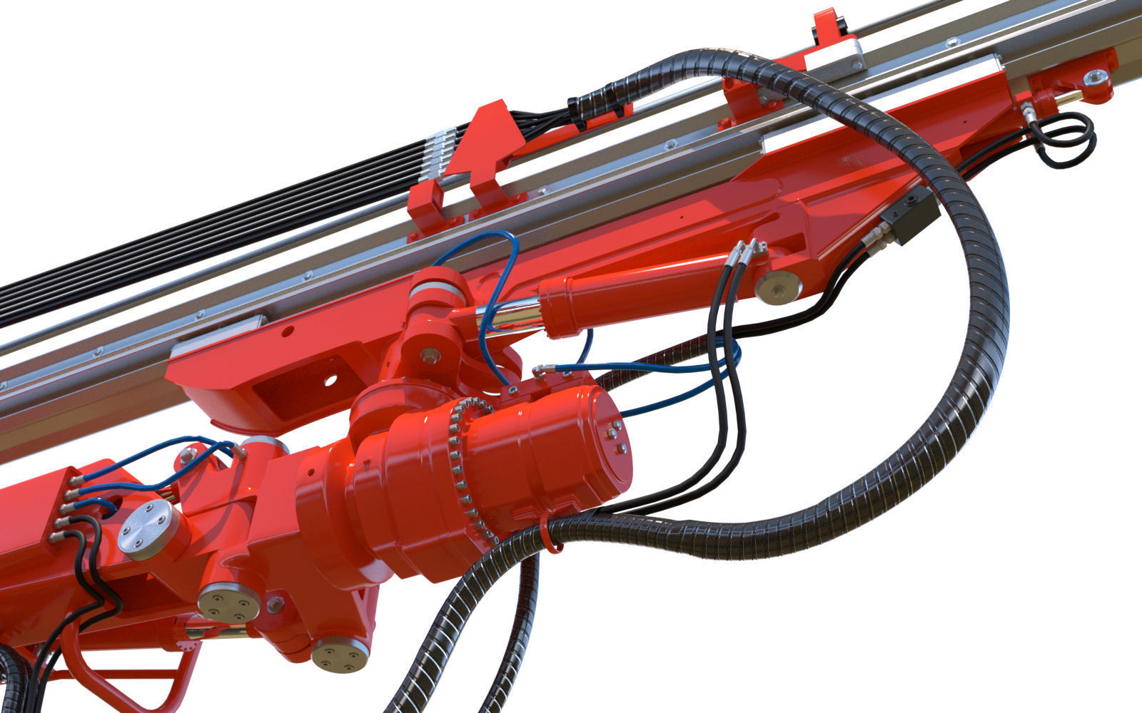 Two-Boom Drill Rig DD421 3D model_17