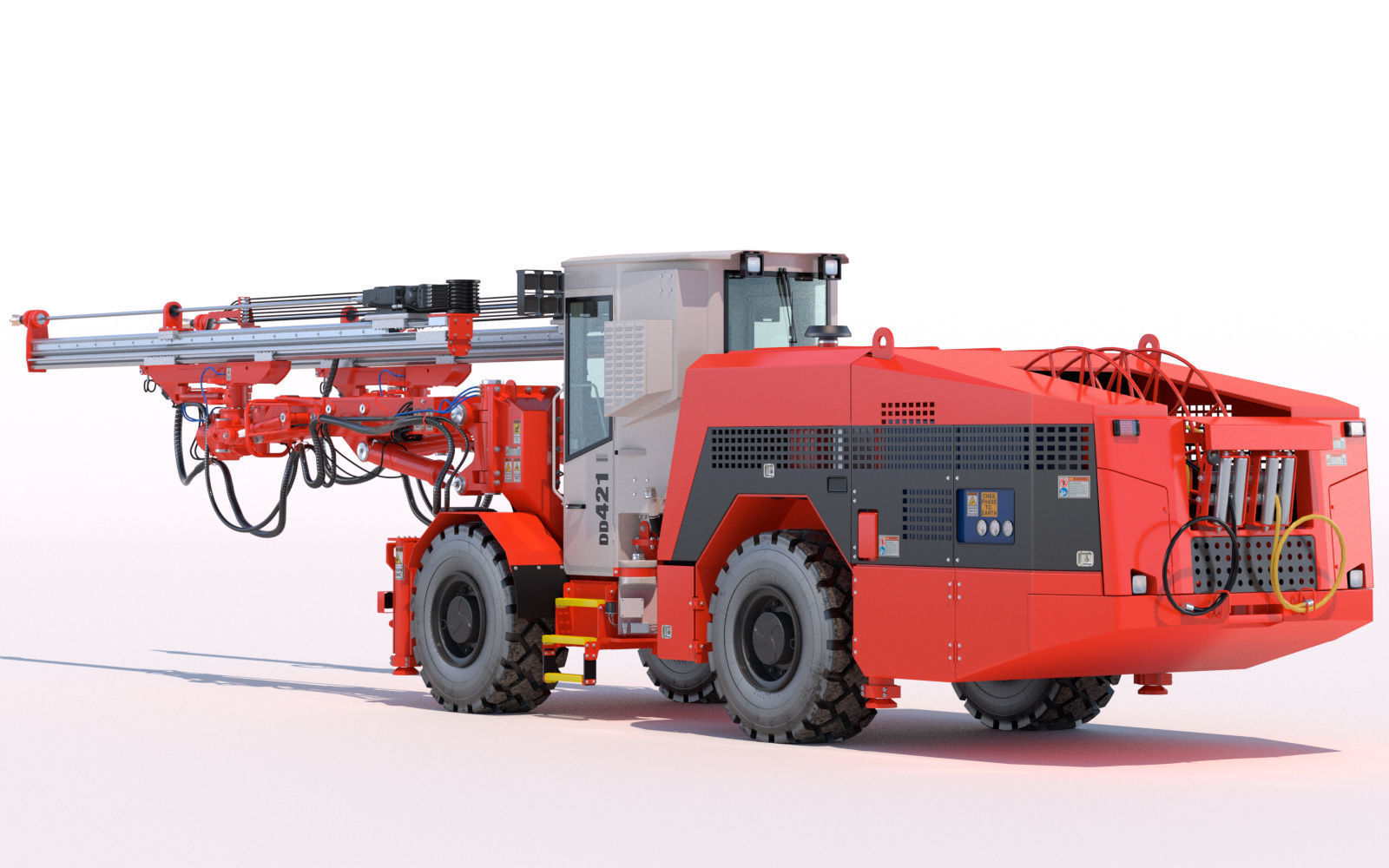 Two-Boom Drill Rig DD421 3D model_3