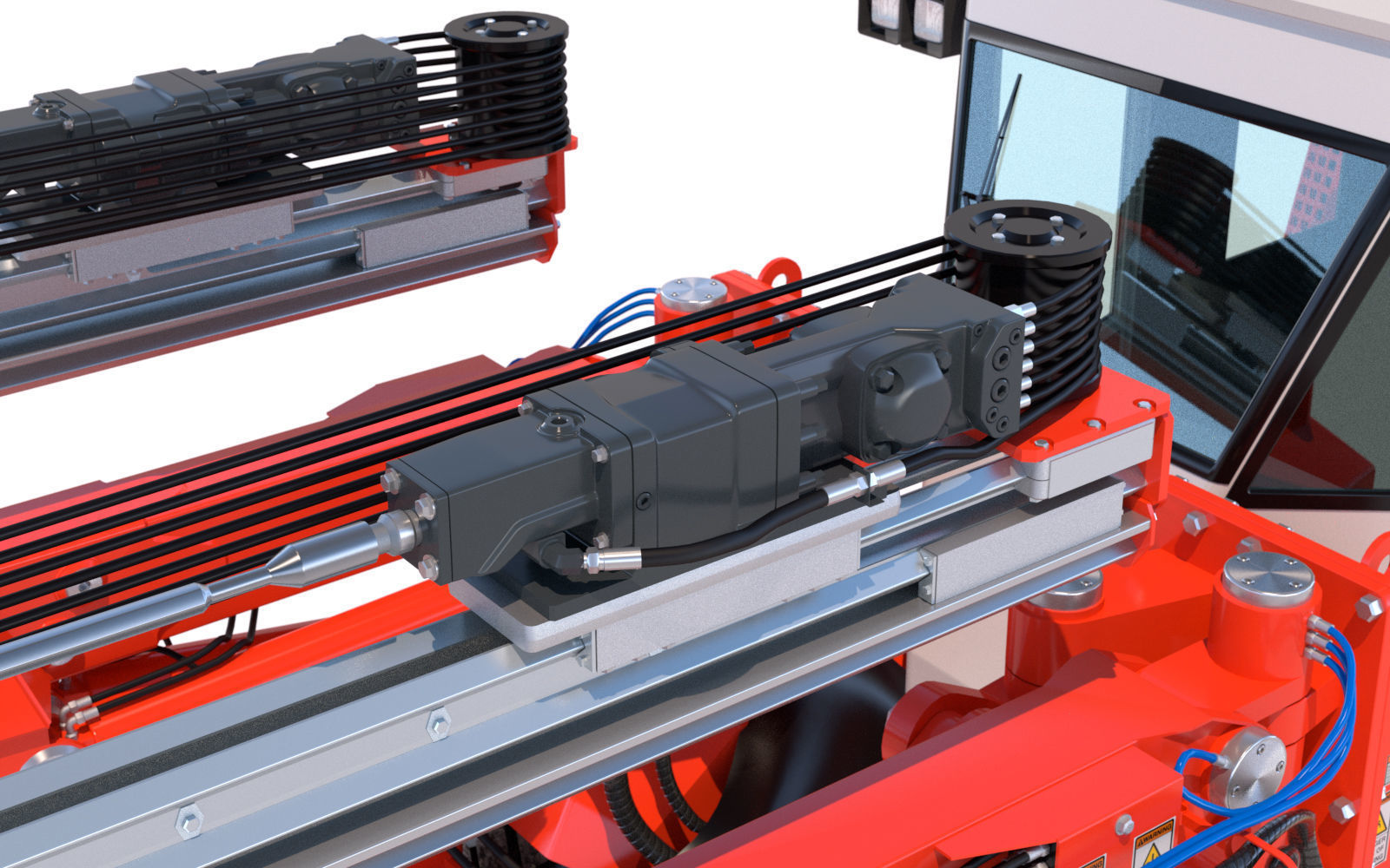 Two-Boom Drill Rig DD421 3D model_16