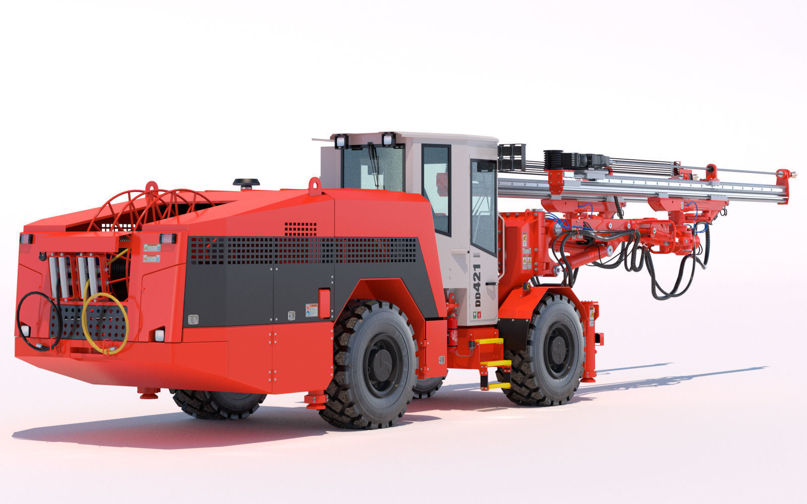 Two-Boom Drill Rig DD421 3D model_4