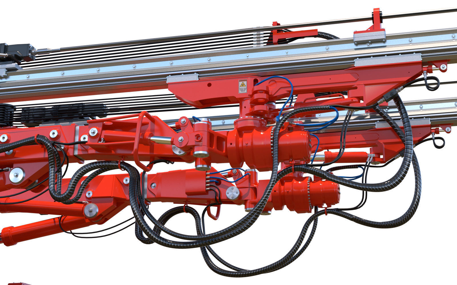 Two-Boom Drill Rig DD421 3D model_15