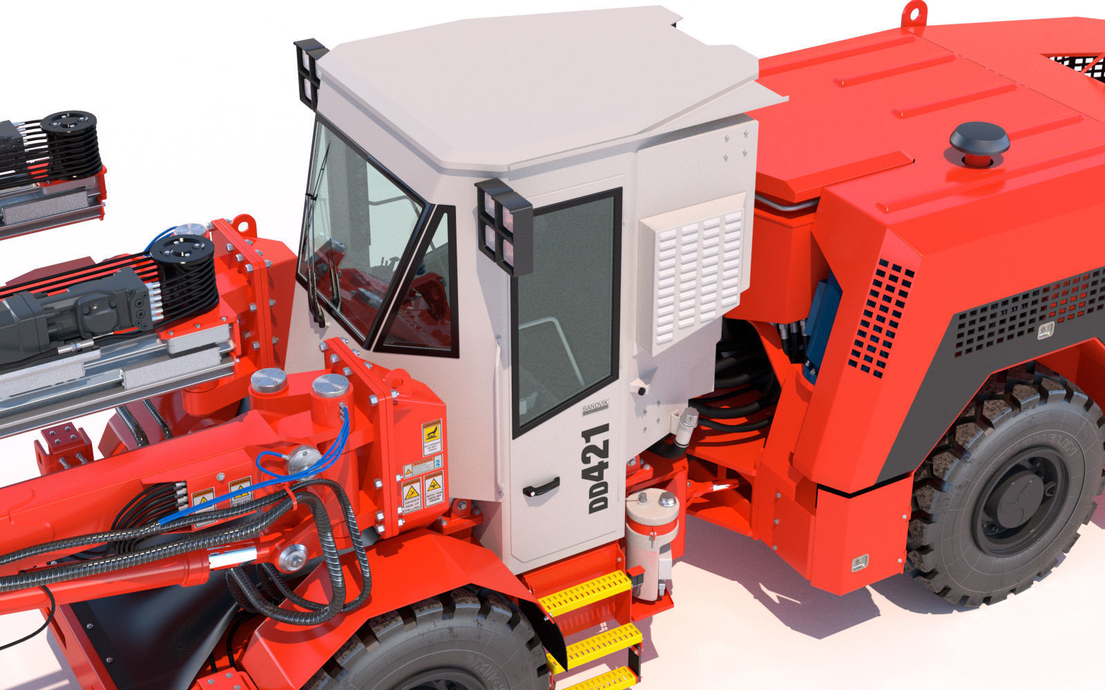 Two-Boom Drill Rig DD421 3D model_18