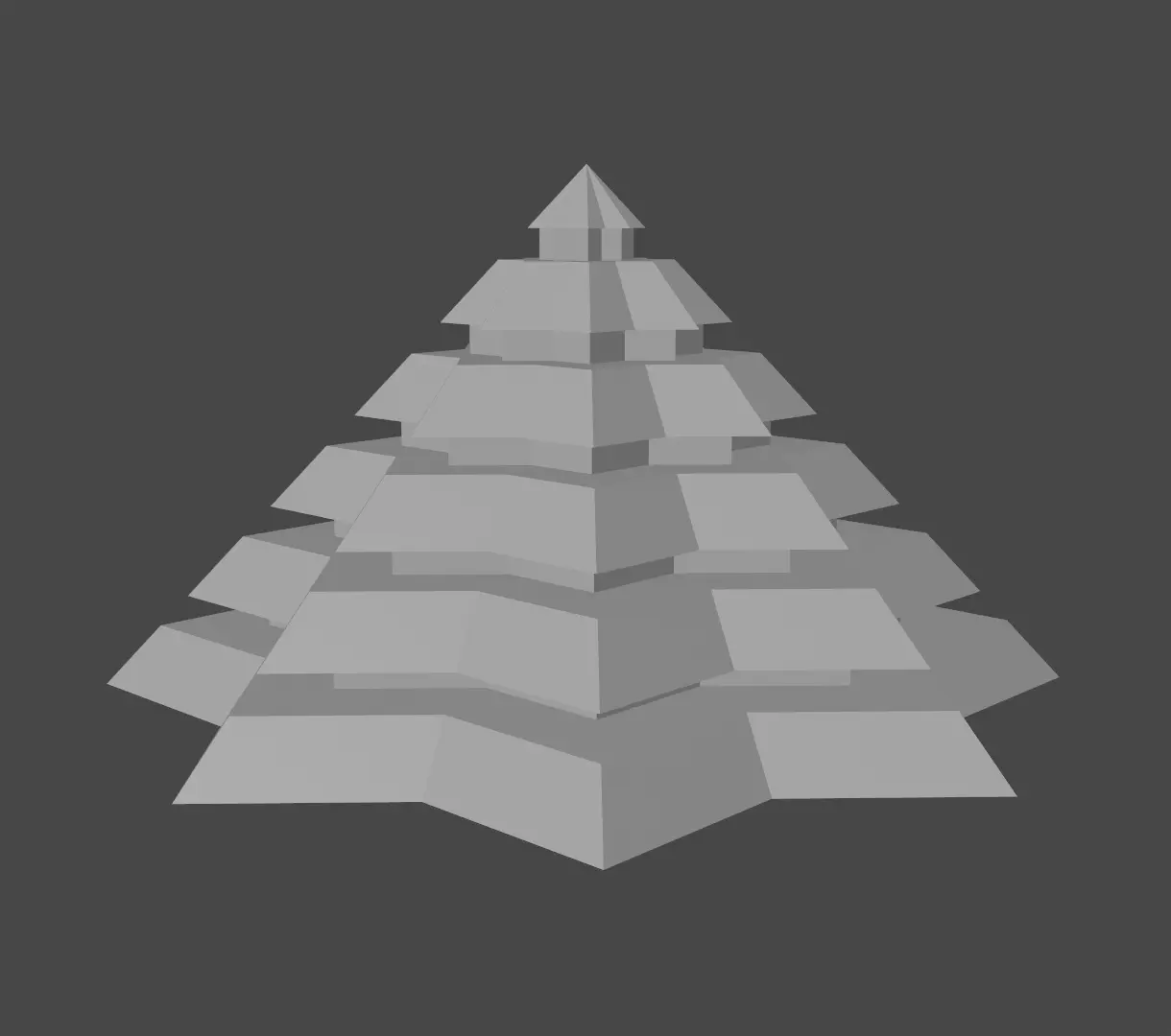 3D model Pyramidal Structure 8 Corners VR / AR / low-poly | CGTrader