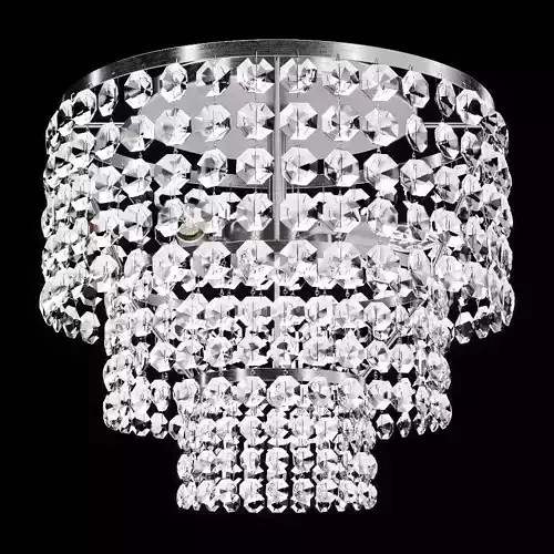 Restoration Hardware SOHO CRYSTAL LARGE FLUSHMOUNT Silver