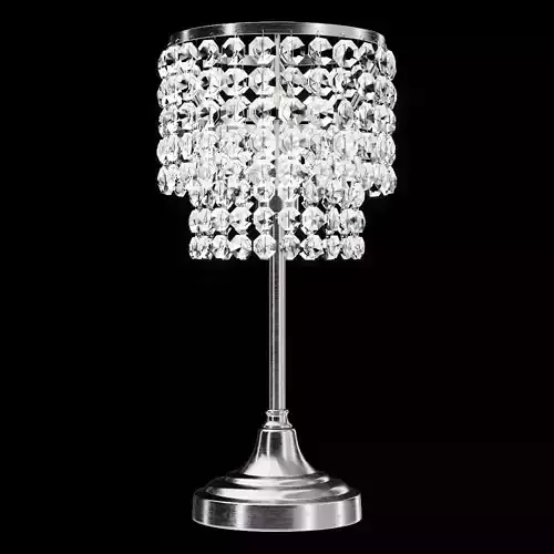 Restoration Hardware SOHO CRYSTAL TABLE LAMP Silver