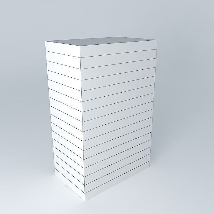 Building C project Free 3D model_4