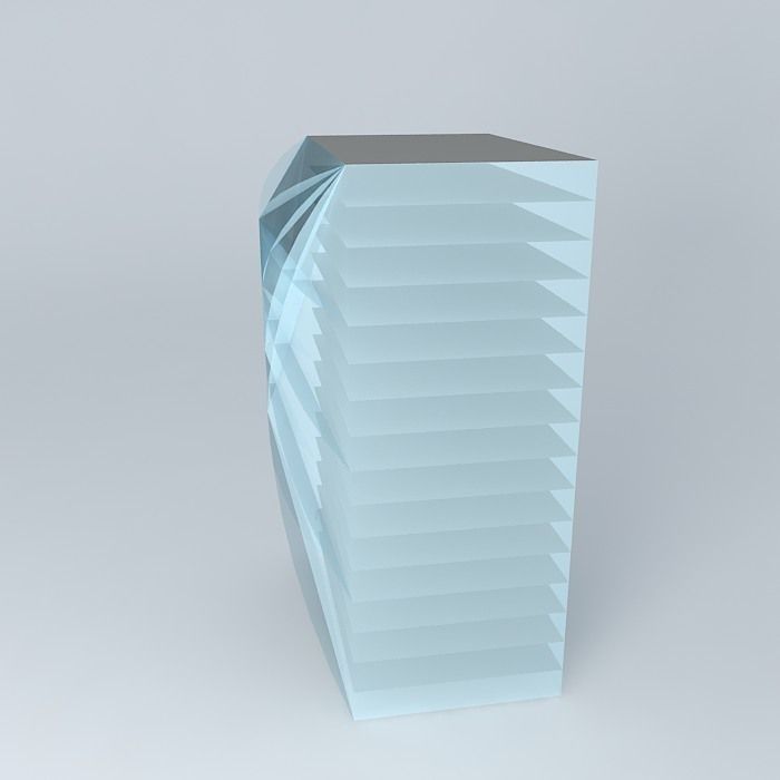 Building C project Free 3D model_2