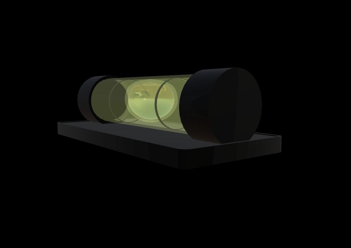 Stylised Spirit level Low-poly 3D model_1