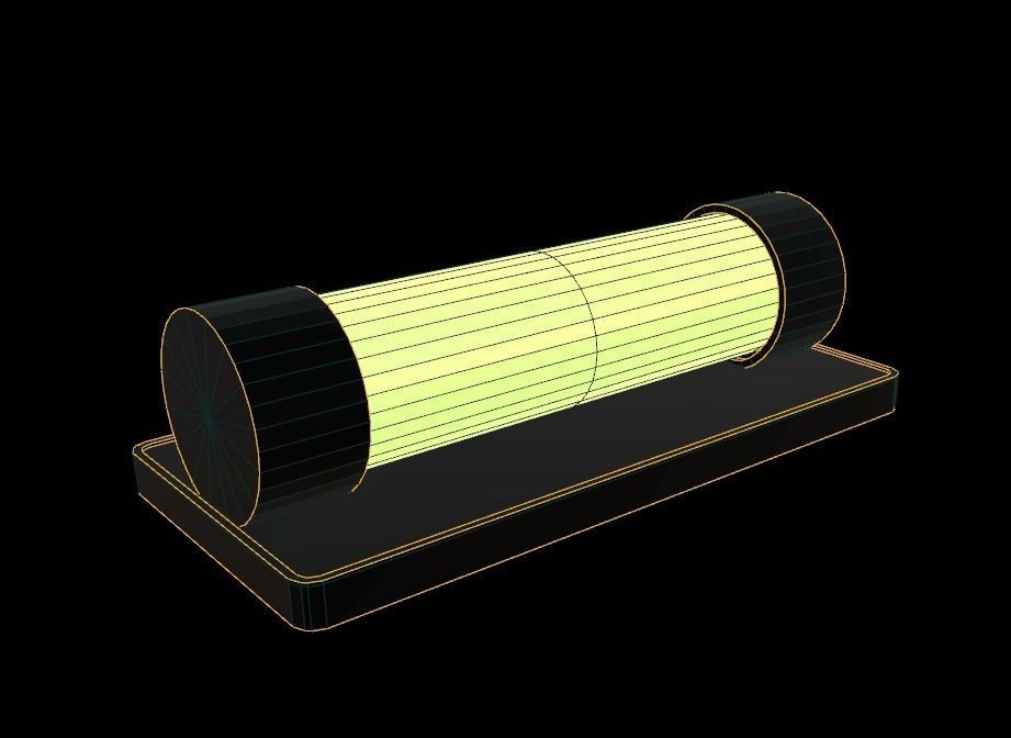 Stylised Spirit level Low-poly 3D model_6