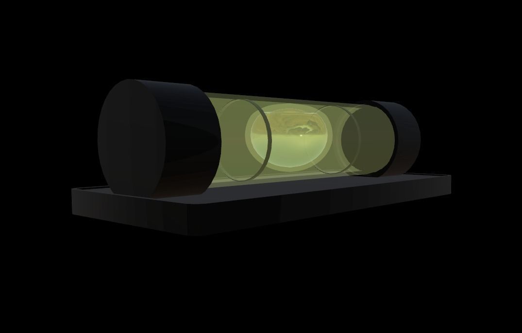 Stylised Spirit level Low-poly 3D model_5