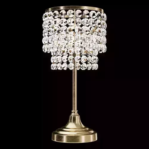 Restoration Hardware SOHO CRYSTAL TABLE LAMP Brass