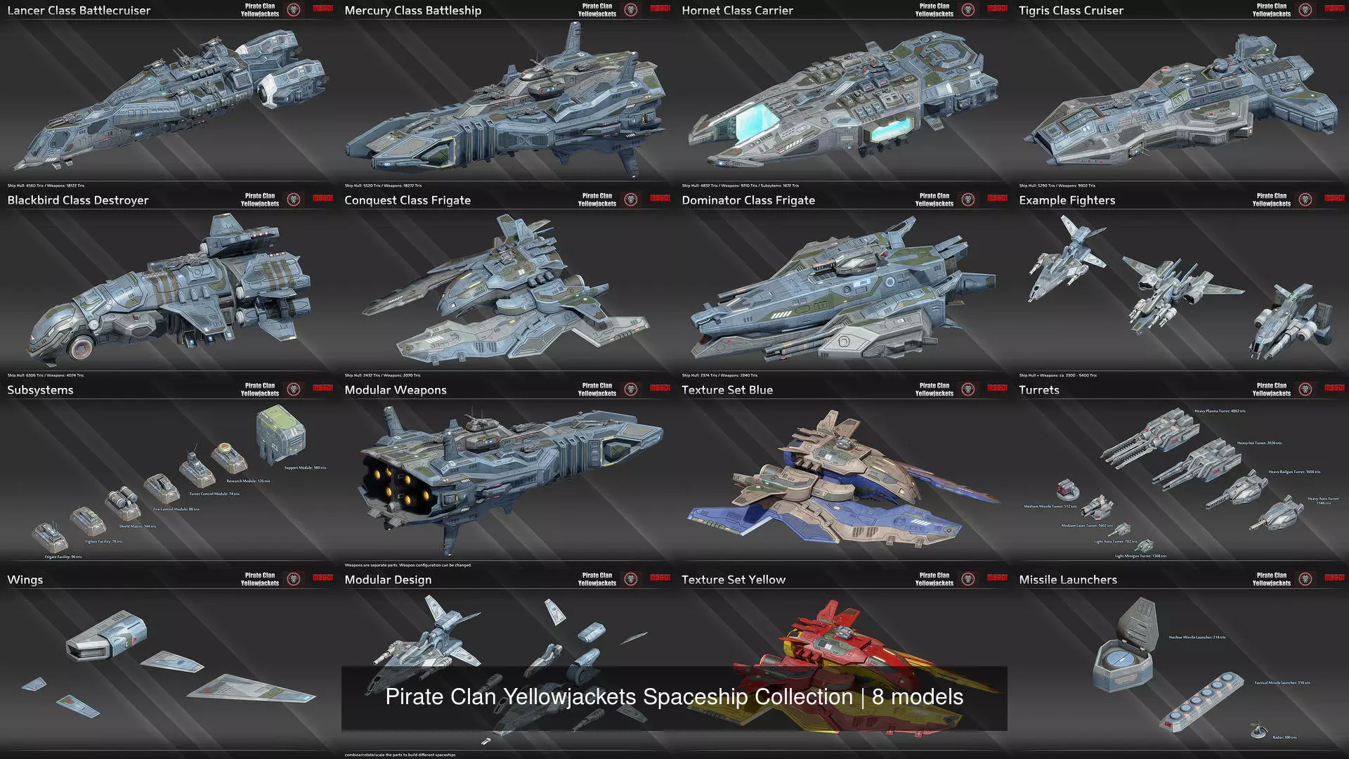 Pirate Clan Yellowjackets Spaceship Collection _1