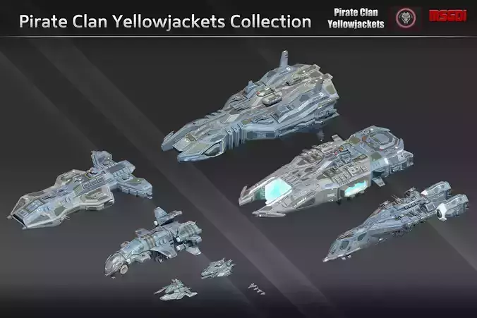 Pirate Clan Yellowjackets Spaceship Collection 