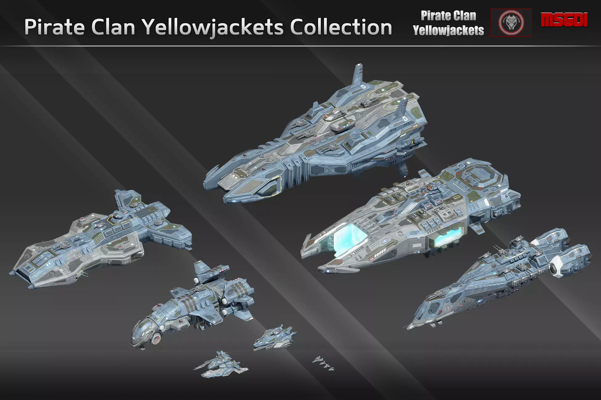 Pirate Clan Yellowjackets Spaceship Collection _0