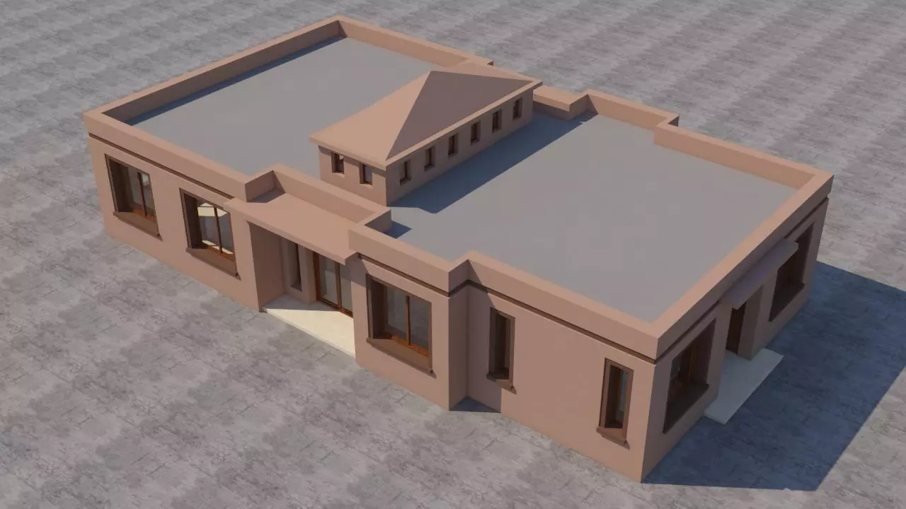 Moroccan House Marrakech 3D model_0
