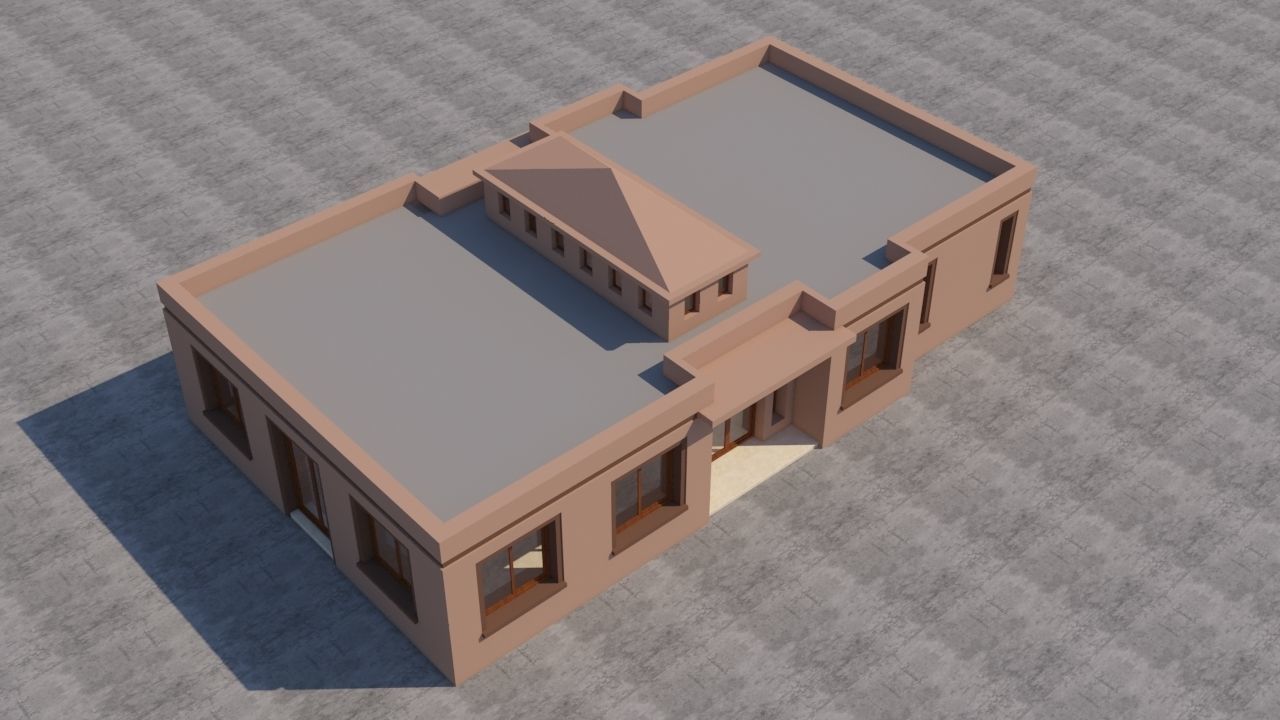 Moroccan House Marrakech 3D model_1
