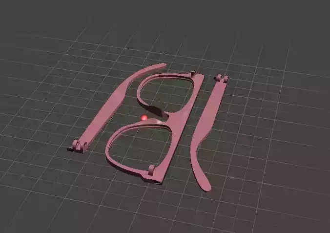 Flat Top Sunglasses 3D print model