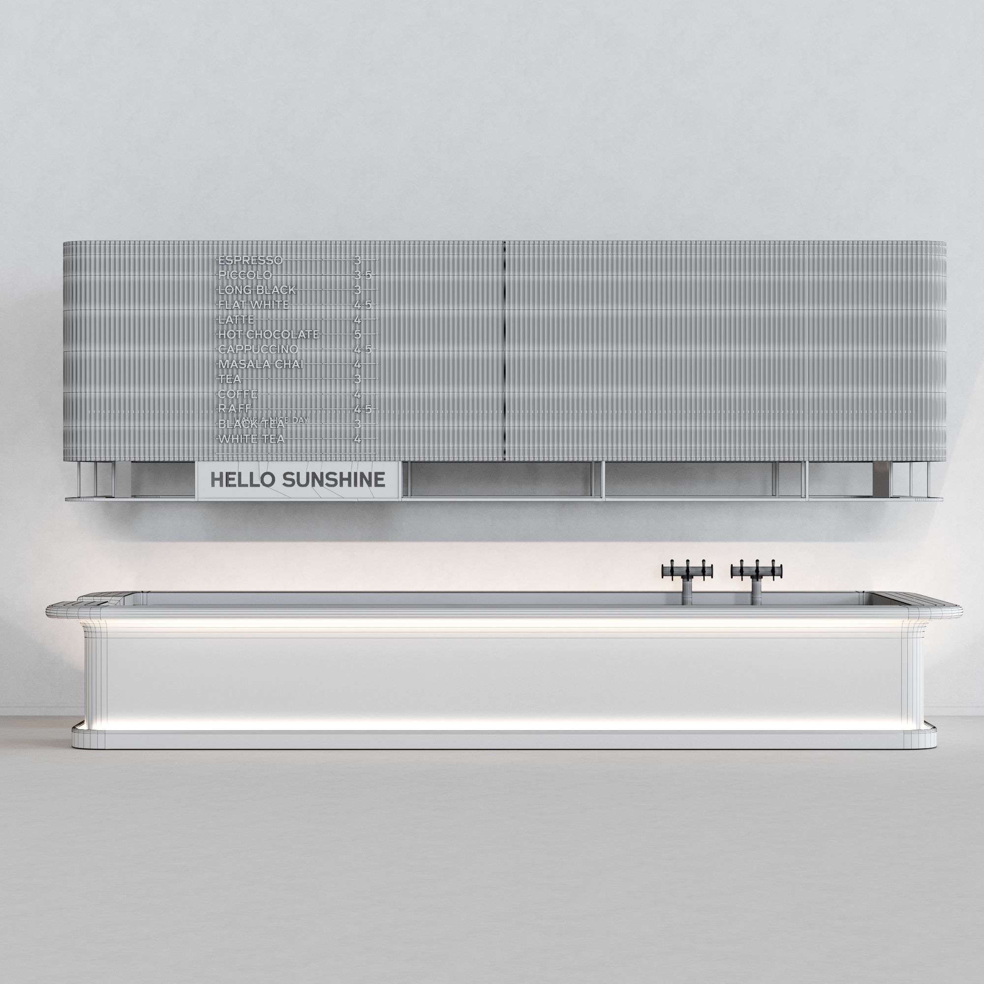 Bar counter 3D model_1
