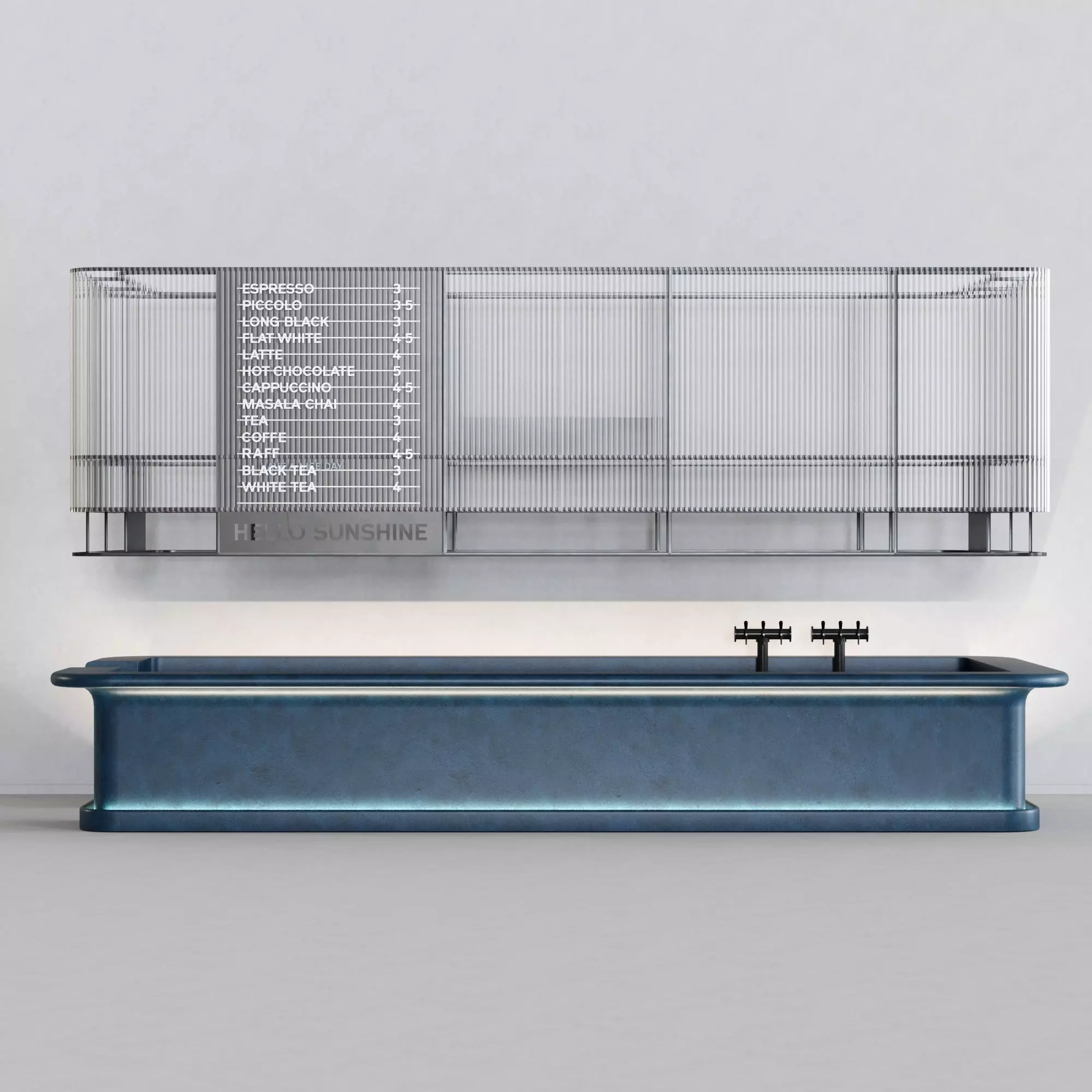 Bar counter 3D model_0