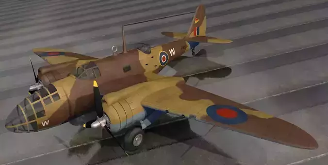 Martin 187 Baltimore Mk-3 - A-30 3D model