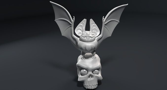 Sculpture of a funny vampire Free 3D print model