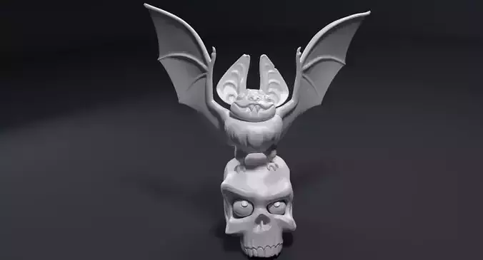 Sculpture of a funny vampire