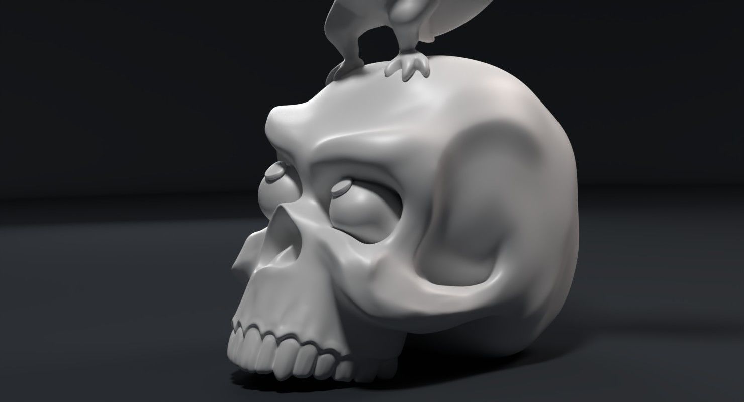 Sculpture of a funny vampire Free 3D print model_7