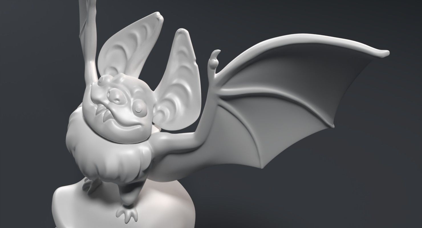 Sculpture of a funny vampire Free 3D print model_8