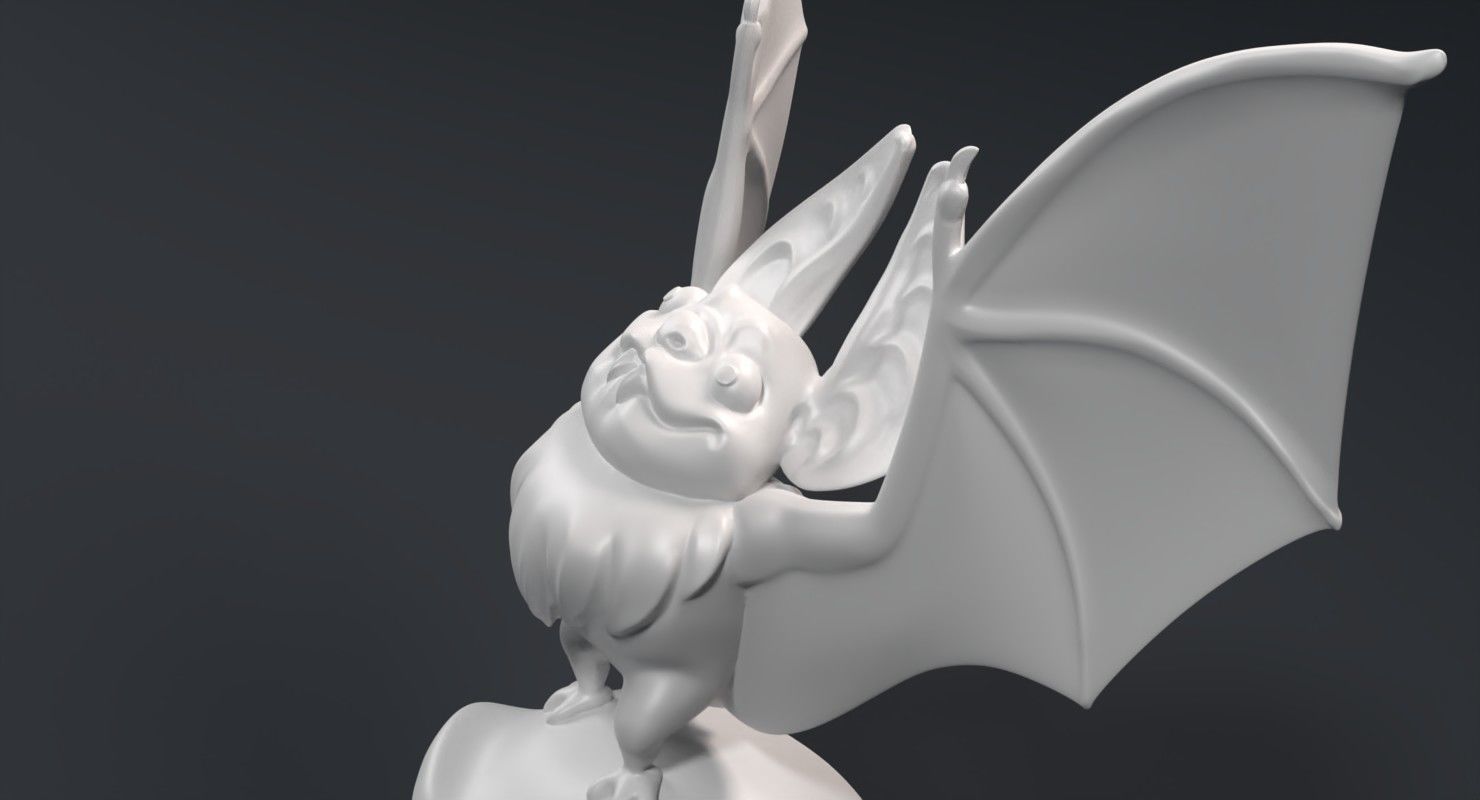 Sculpture of a funny vampire Free 3D print model_9