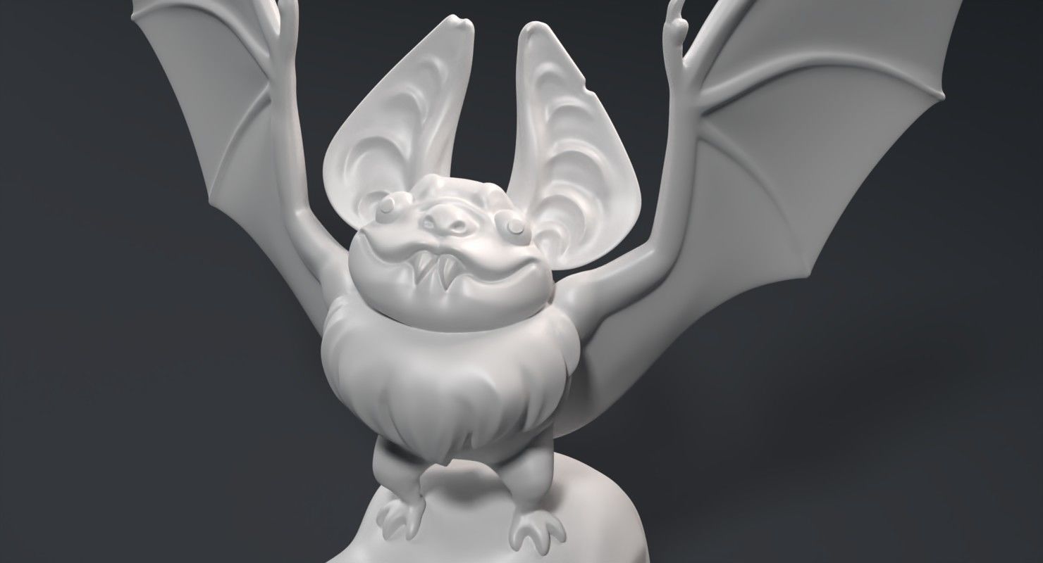 Sculpture of a funny vampire Free 3D print model_10