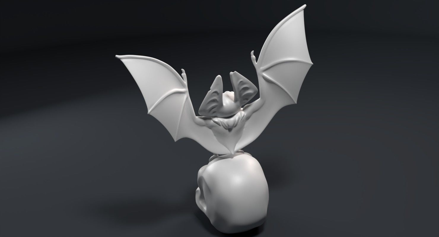 Sculpture of a funny vampire Free 3D print model_3
