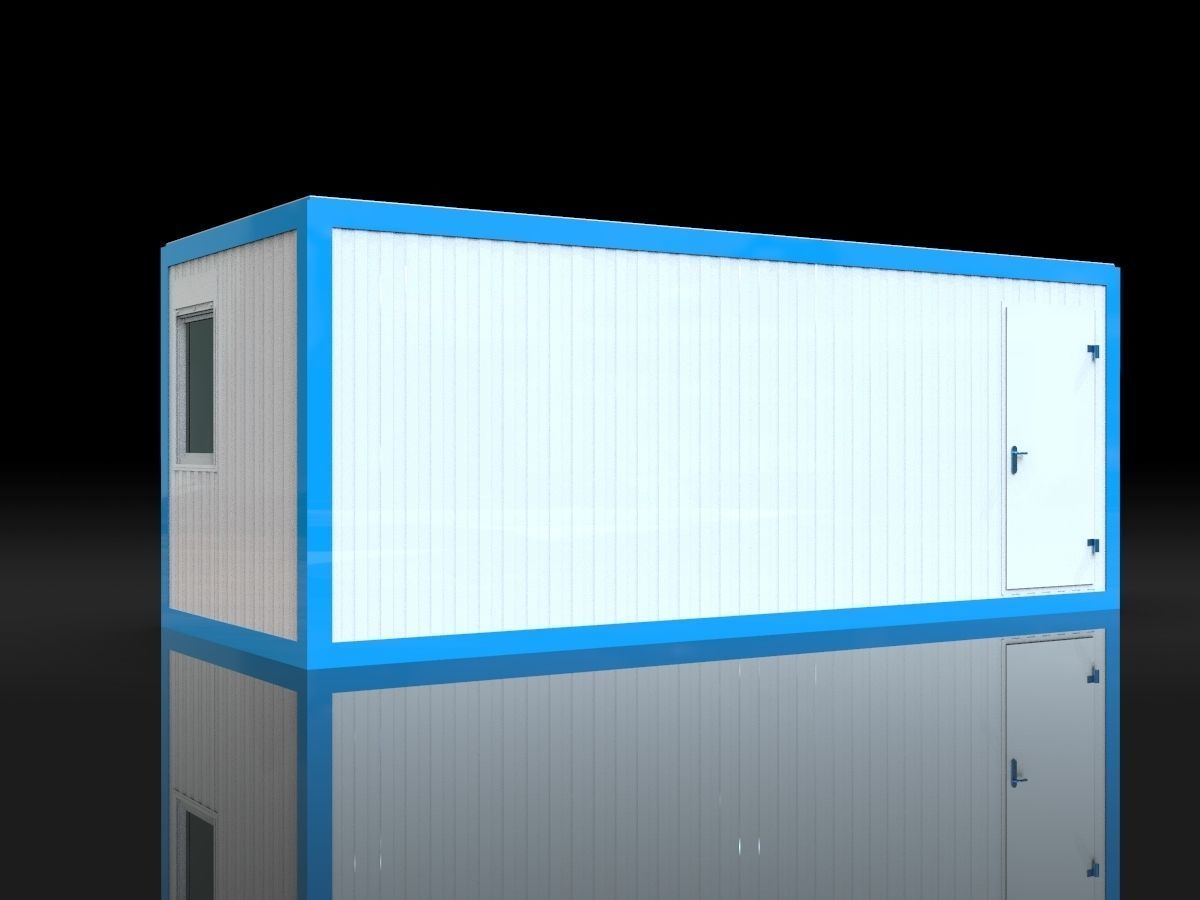 Modular sanitary module 15m2  3D model_3