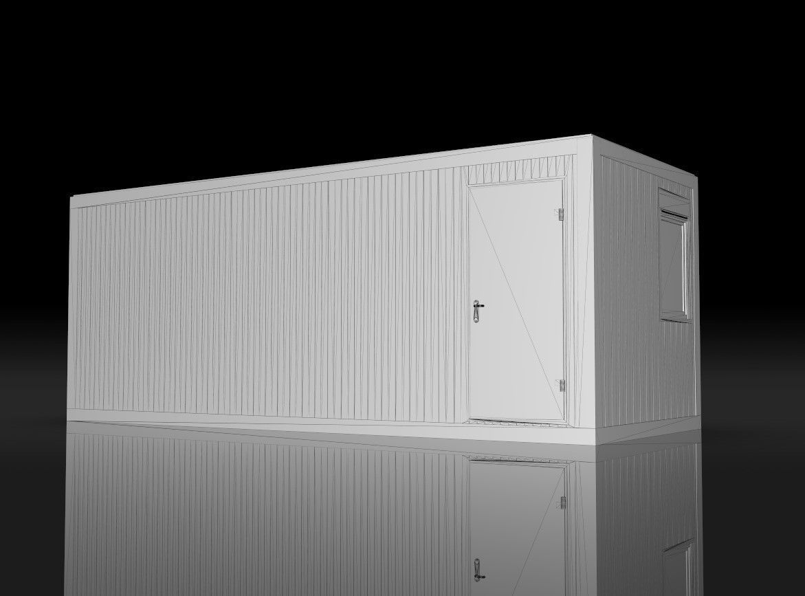 Modular sanitary module 15m2  3D model_6