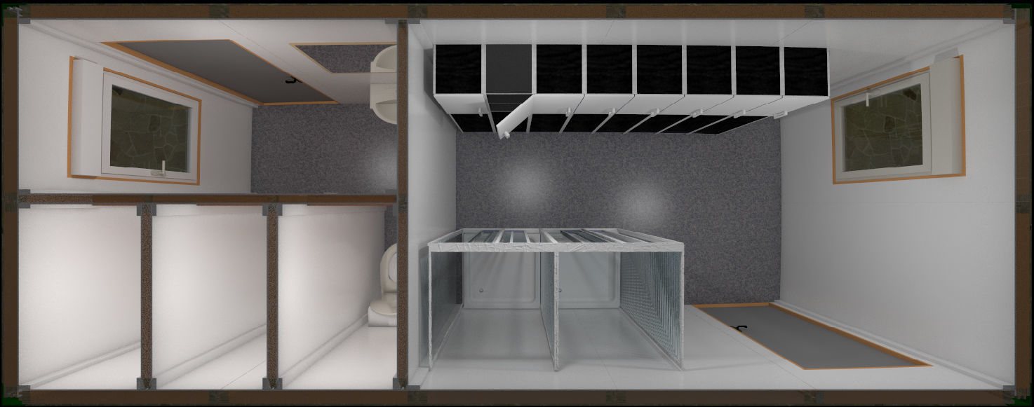 Modular sanitary module 15m2  3D model_1