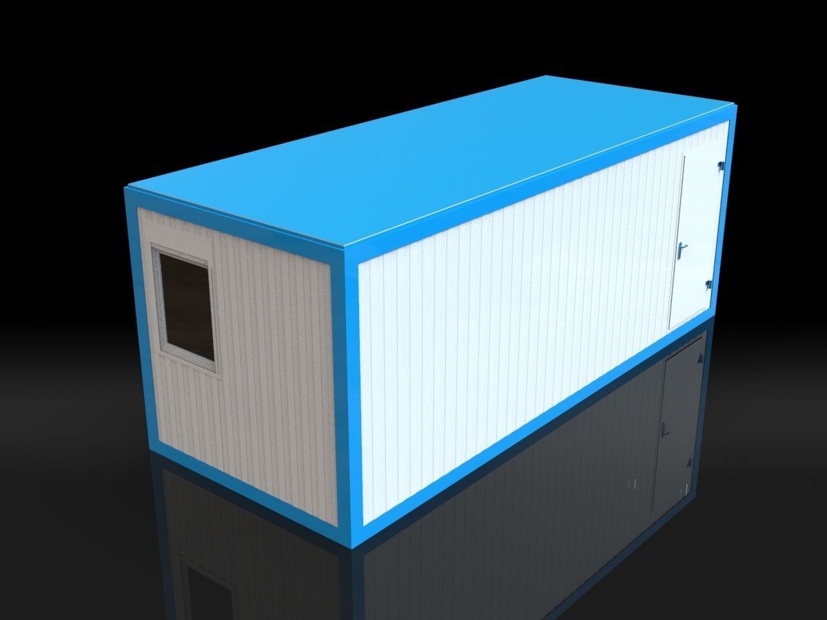 Modular sanitary module 15m2  3D model_5