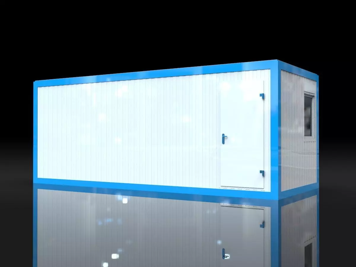 Modular sanitary module 15m2  3D model_0