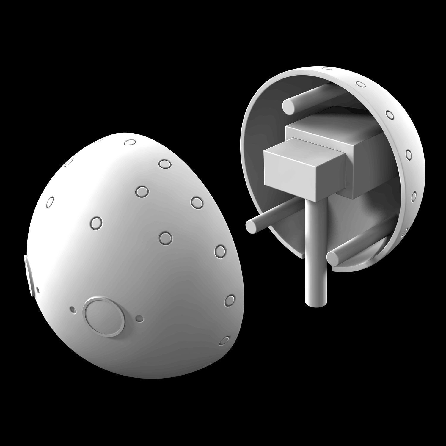 Machine Lifeform buildable figure from Nier Automata 3D print model_2