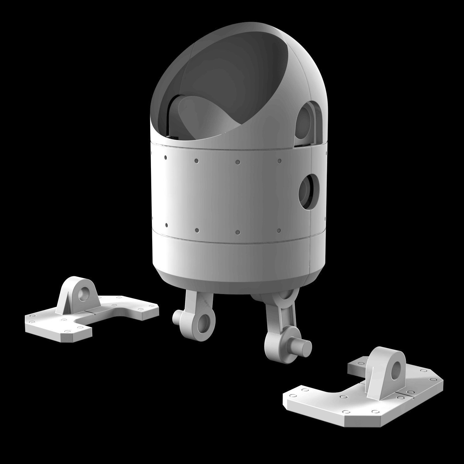 Machine Lifeform buildable figure from Nier Automata 3D print model_6