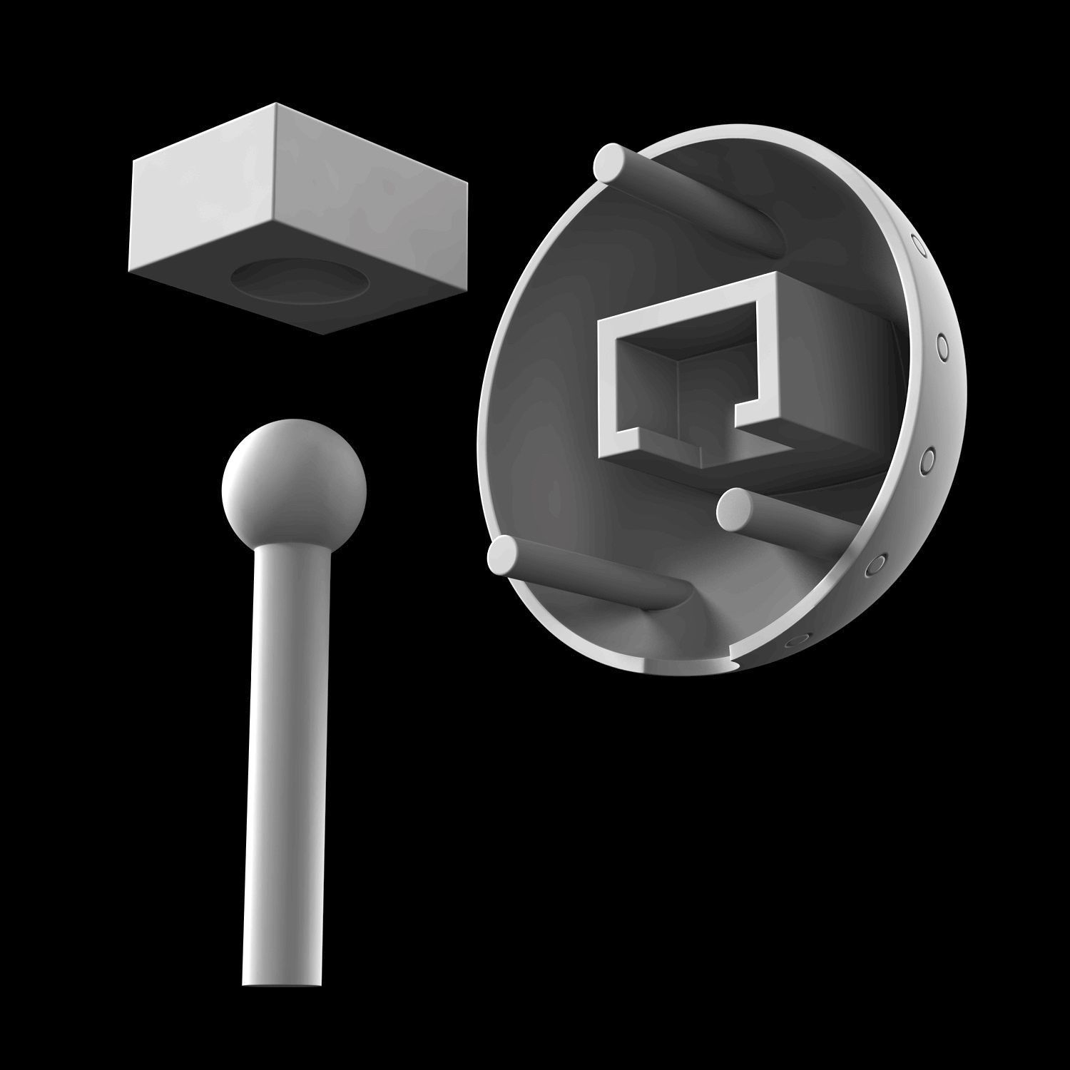 Machine Lifeform buildable figure from Nier Automata 3D print model_1