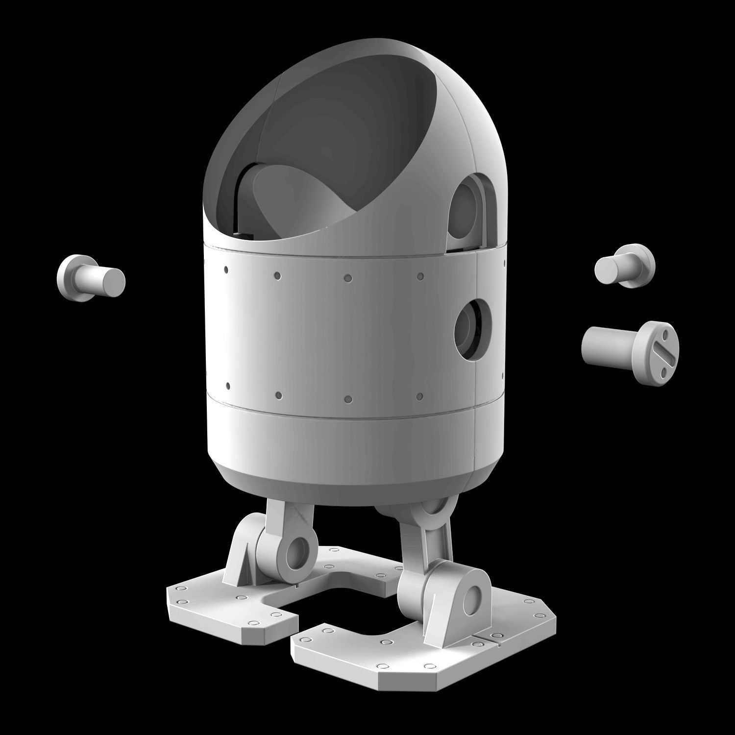 Machine Lifeform buildable figure from Nier Automata 3D print model_7