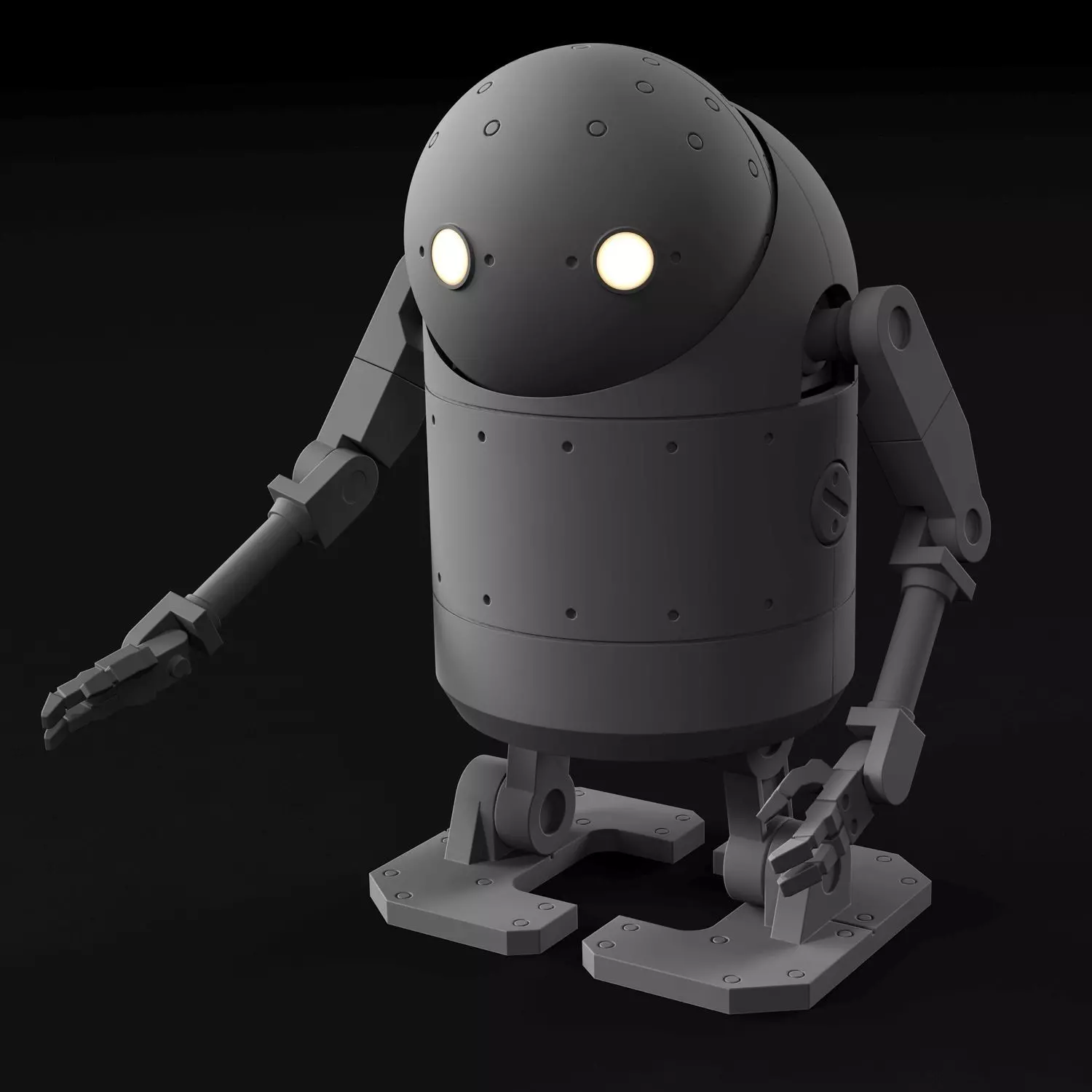 Machine Lifeform buildable figure from Nier Automata 3D print model_0