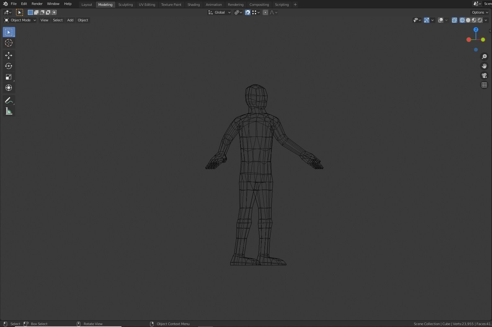 LowPoly base mesh with rig for UE4 Mannequin Low-poly 3D model_7