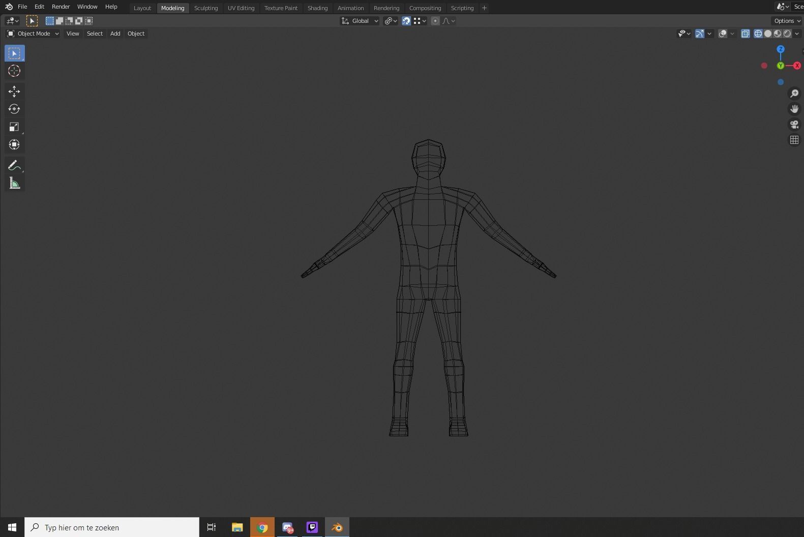 LowPoly base mesh with rig for UE4 Mannequin Low-poly 3D model_4