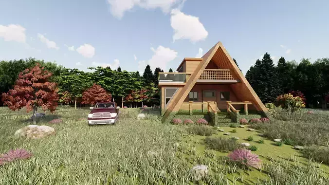 Mountain House 3D Villa