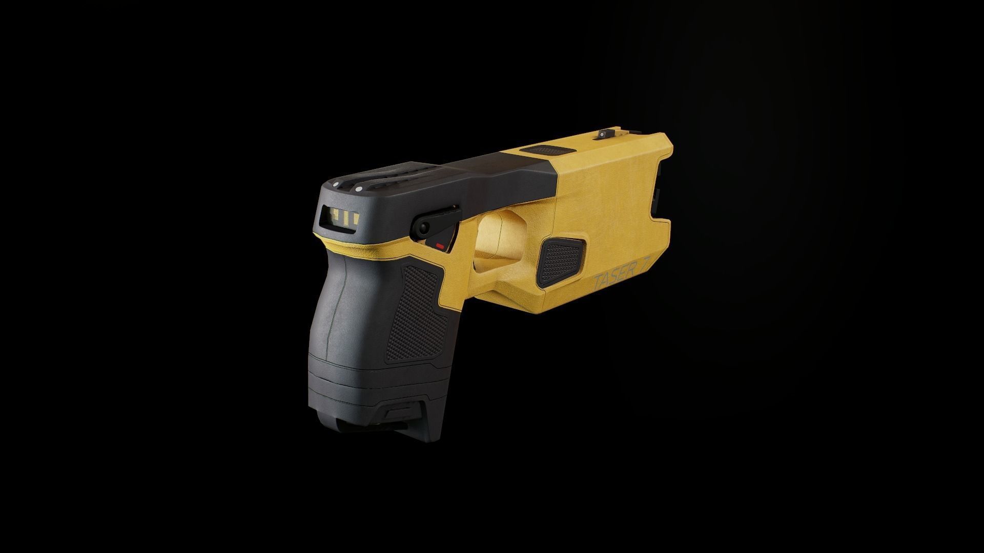 Taser 7 laser gun Low-poly 3D model_1
