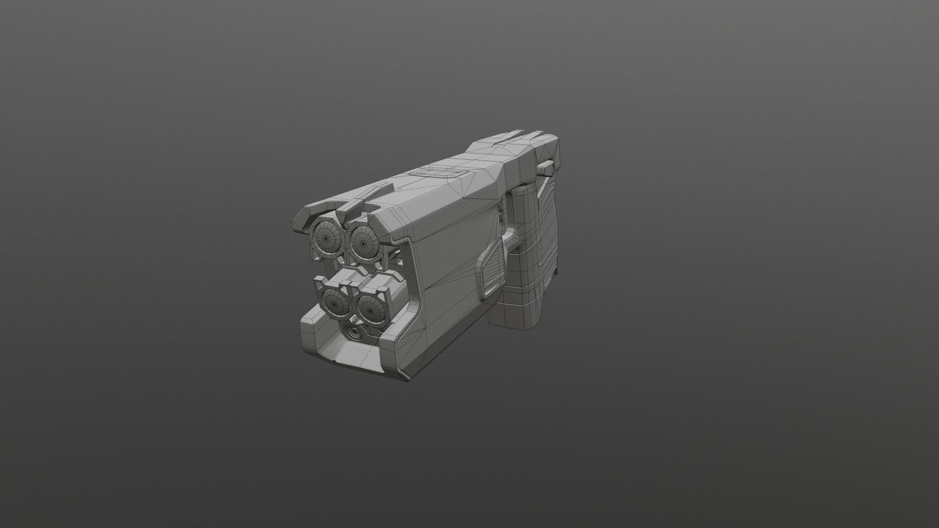Taser 7 laser gun Low-poly 3D model_11