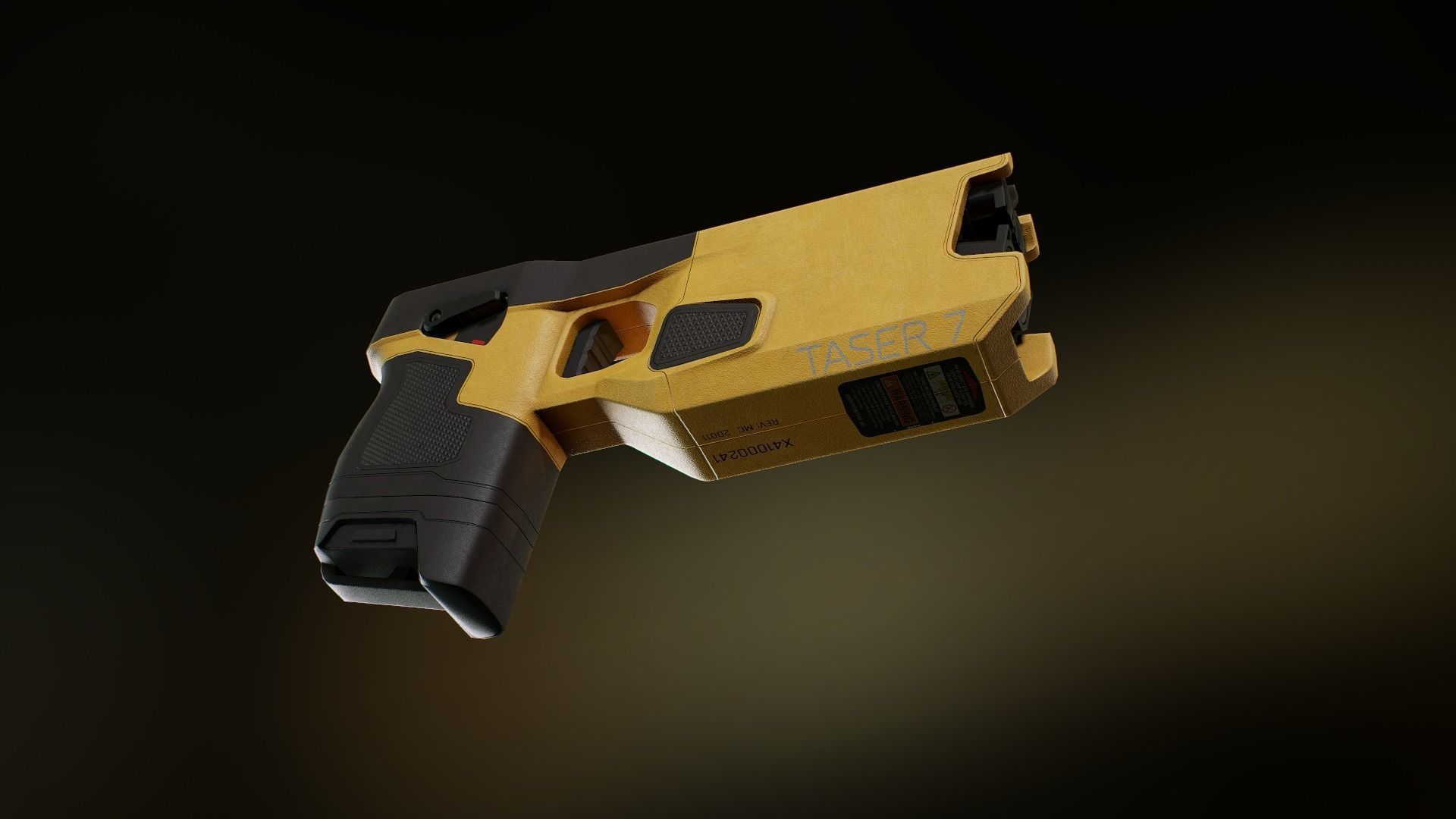 Taser 7 laser gun Low-poly 3D model_6