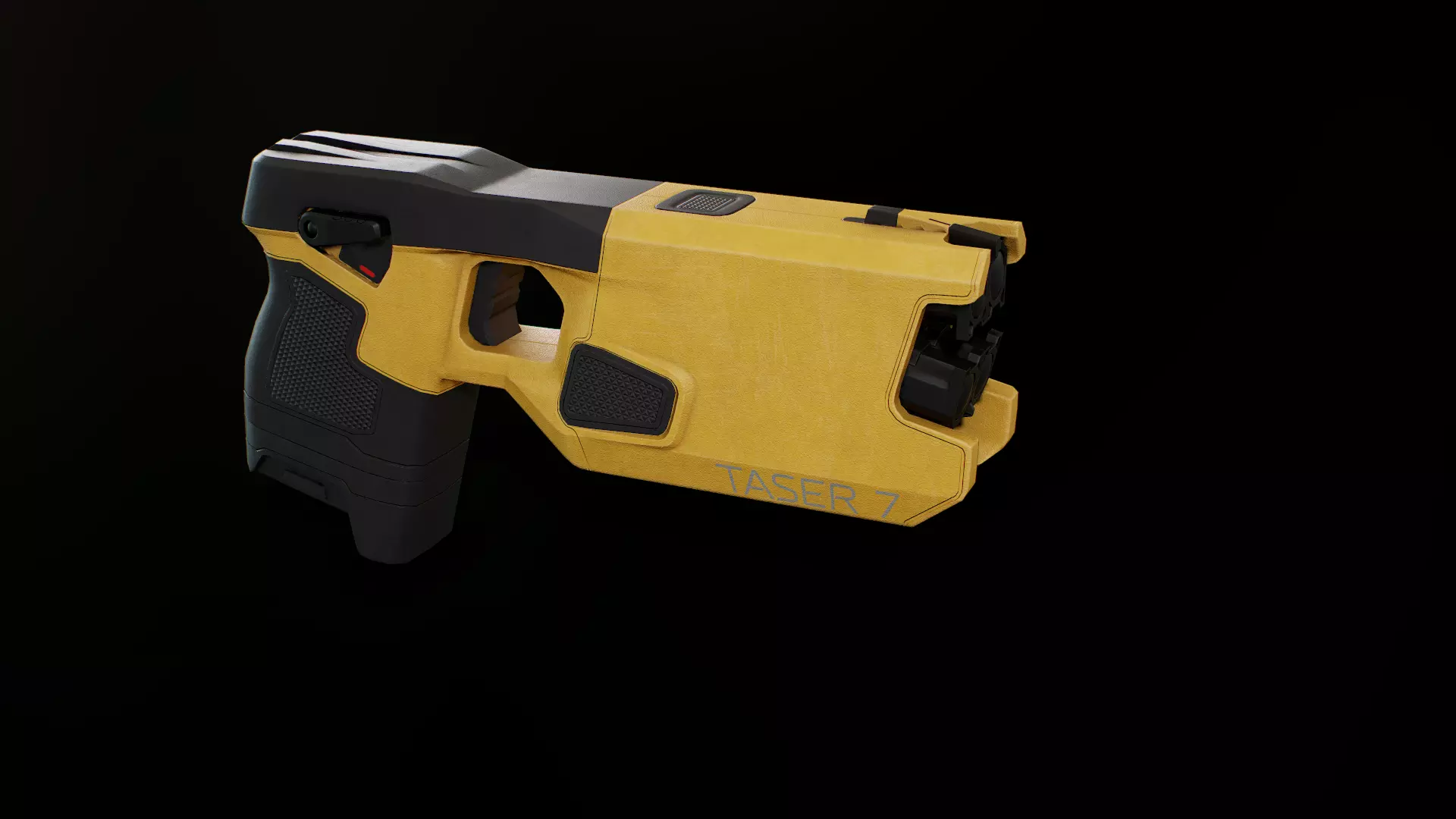 Taser 7 laser gun Low-poly 3D model_0